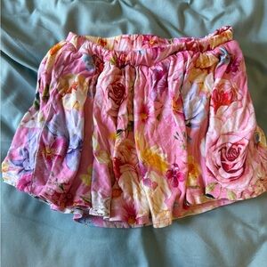Posh Peanut Pink Floral Skort